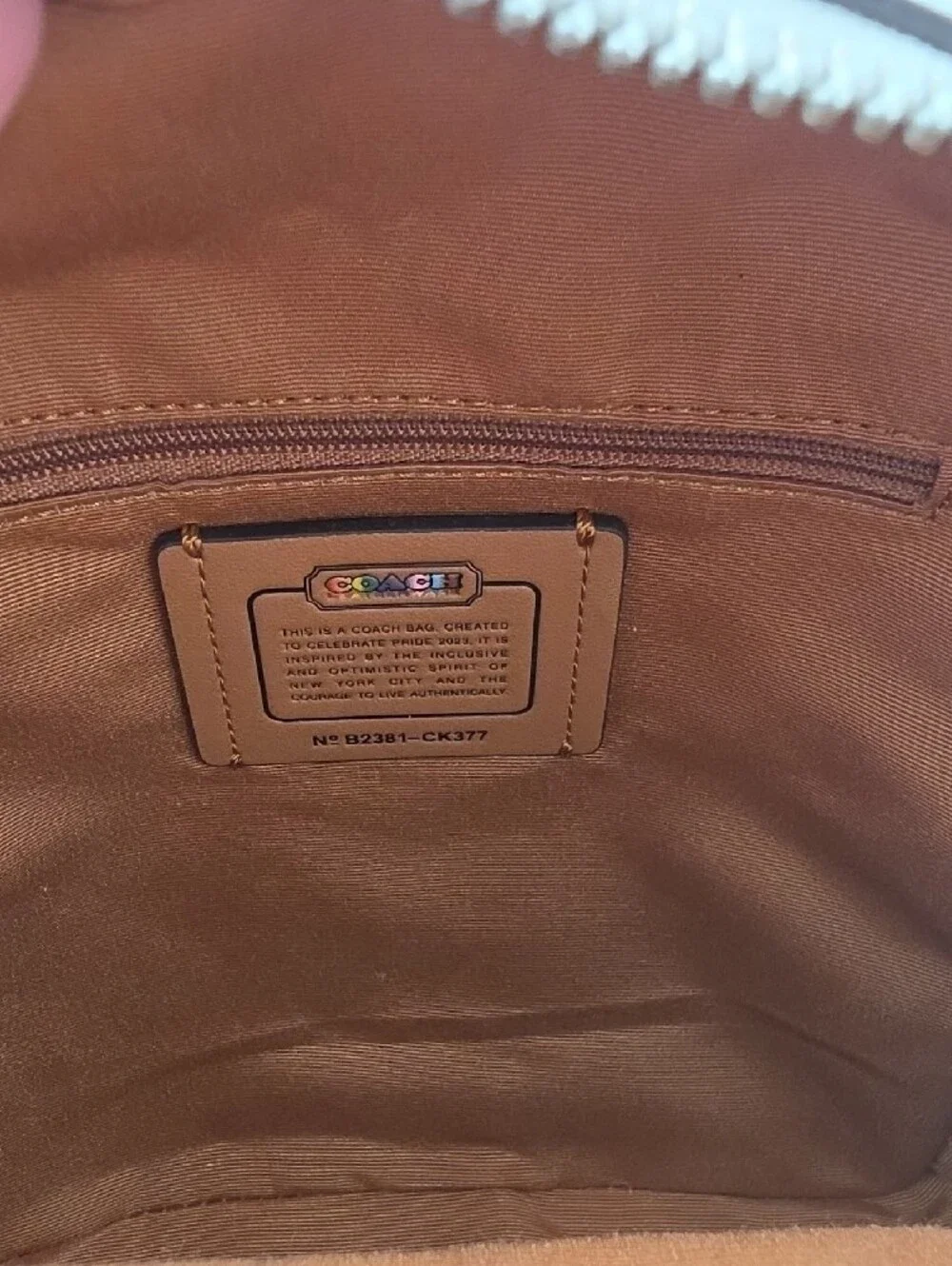 Coach Pride White Rainbow Signature Mono Mini Backpack (NWOT)✨️🌈✨️